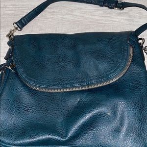 dark blue 4 pocket purse